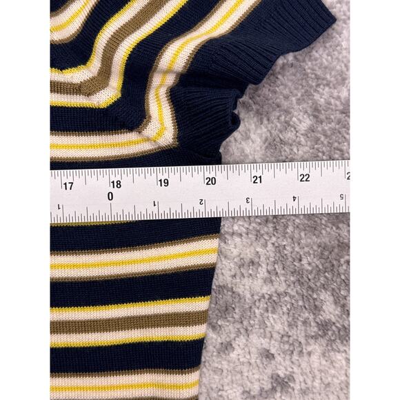 J Crew Carolyn Sweater Tee XL Womens Merino Wool Striped - Picture 4 of 9
